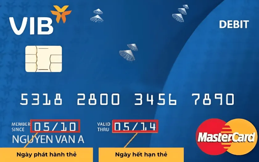 1. Thẻ tín dụng hoặc thẻ ghi nợ đã hết hạn