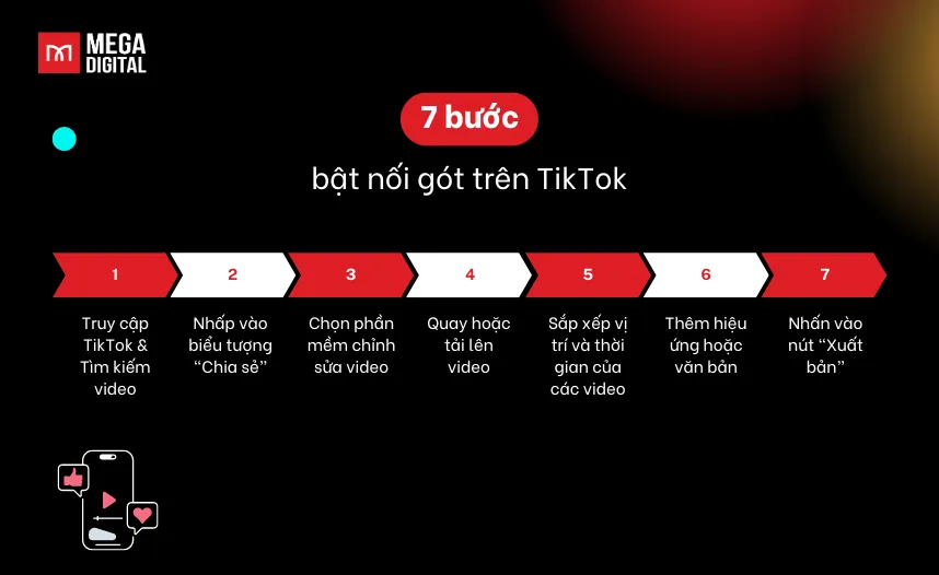 7 bước bật tính năng nối gót trên tiktok
