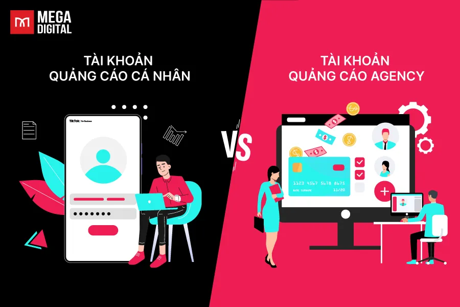 Bảng so sánh chi tiết tính năng giữa tài khoản cá nhân và Agency