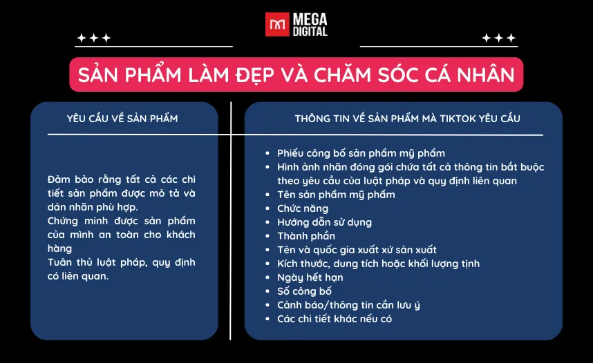 cách mở ngành hàng hạn chế trên TikTok cho sản phẩm làm đẹp và chăm sóc cá nhân