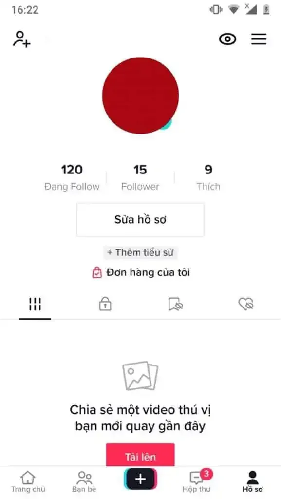 cách truy cập TikTok Analytics trên điện thoại bước 1