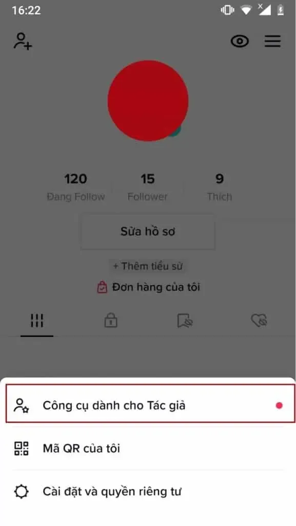 cách truy cập TikTok Analytics trên điện thoại bước 3