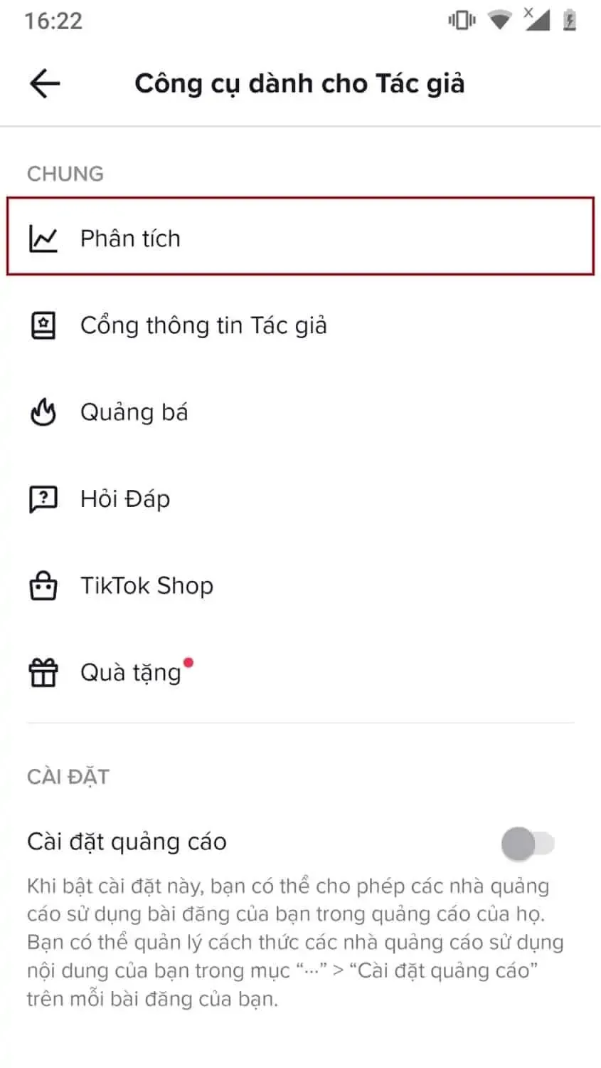 cách truy cập TikTok Analytics trên điện thoại bước 4