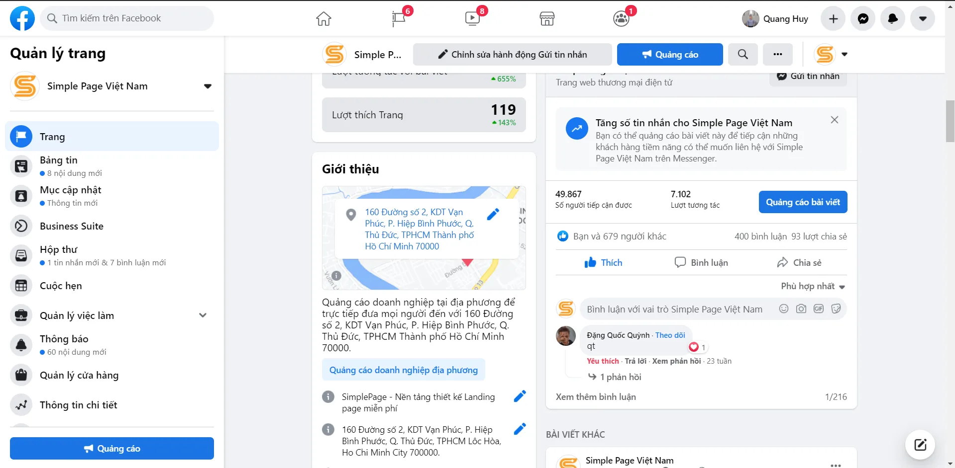 Cấu trúc xây dựng Fanpage chuẩn SEO không cần chạy quảng cáo