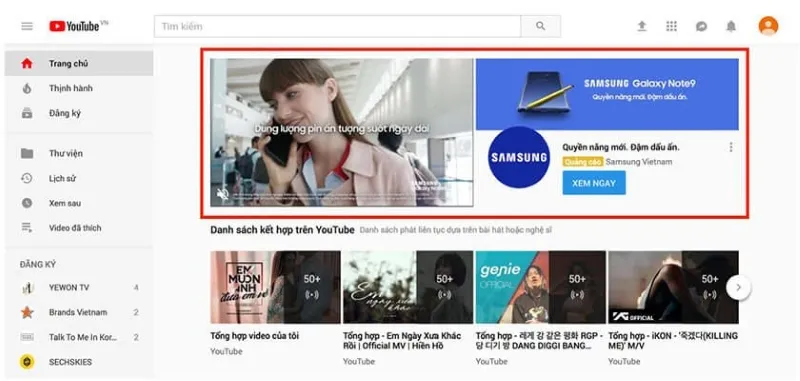 Chi tiết các định dạng quảng cáo phổ biến trên YouTube