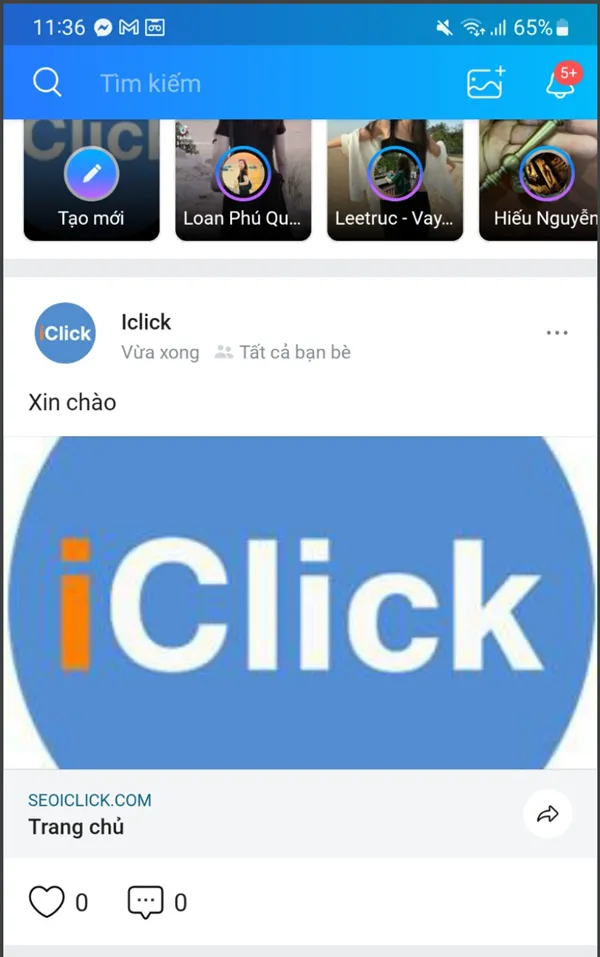 Giao diện phần mềm hỗ trợ Zalo Marketing cơ bản