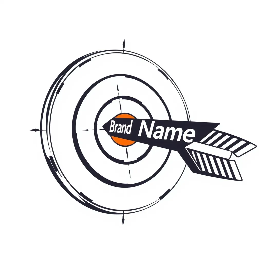 Hình ảnh một mũi tên trúng đích tượng trưng cho Brand Name ghi dấu ấn vào tâm trí khách hàng