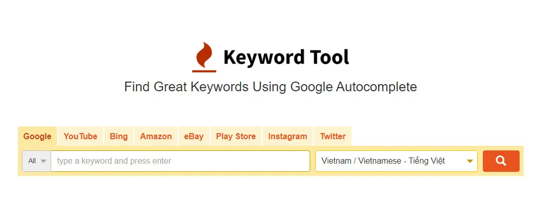 Hướng dẫn các bước sử dụng Keyword Tool để nghiên cứu từ khóa SEO