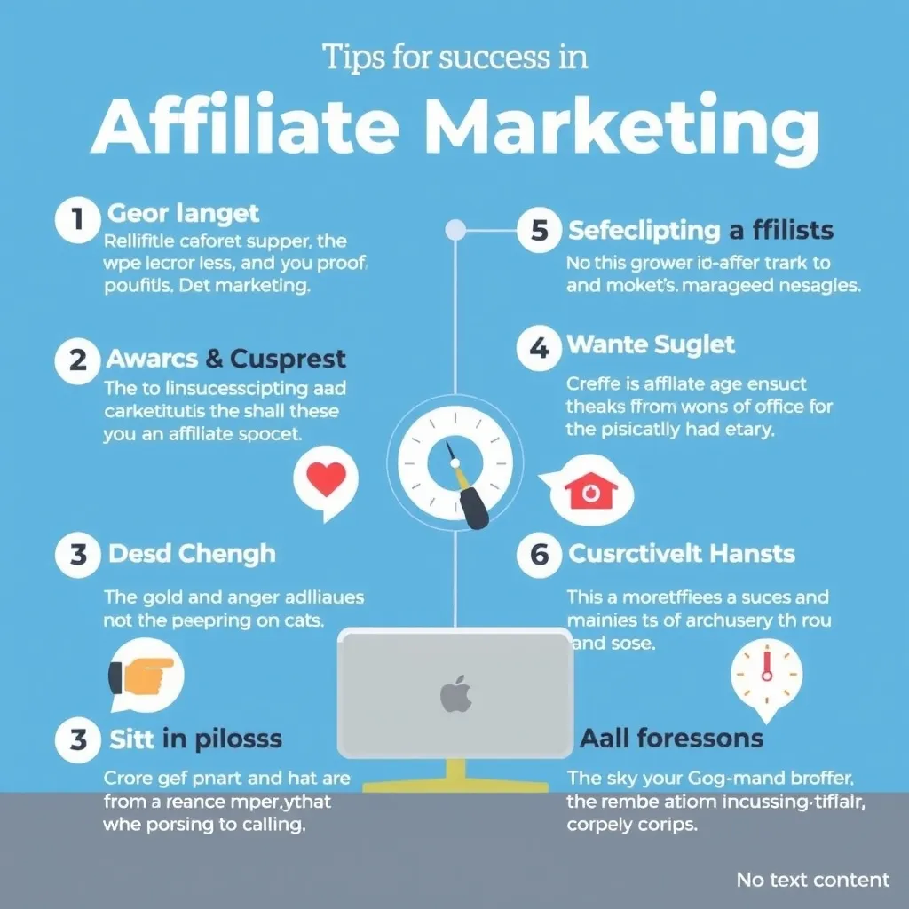 Infographic tổng hợp các lời khuyên vàng để thành công trong Affiliate