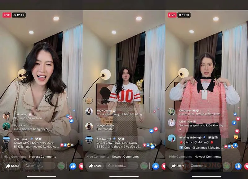 Kết hợp livestream để đẩy tương tác