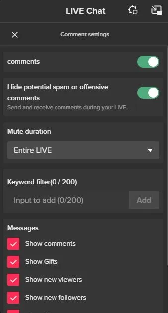 LIVE Chat