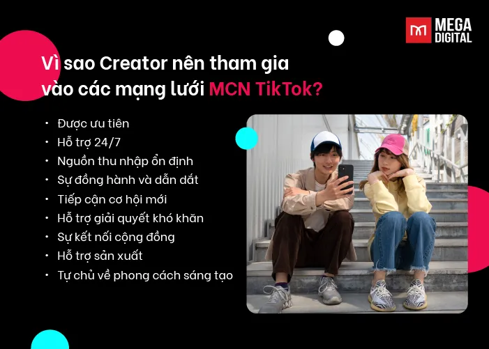 Lợi ích khi Creator tham gia vào các mạng lưới MCN TikTok