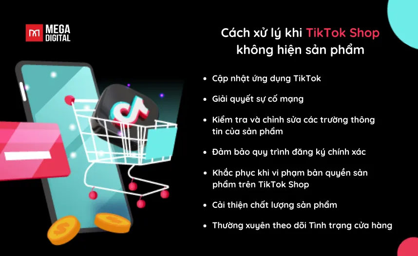 Nên xử lý thế nào khi TikTok Shop không hiện sản phẩm?