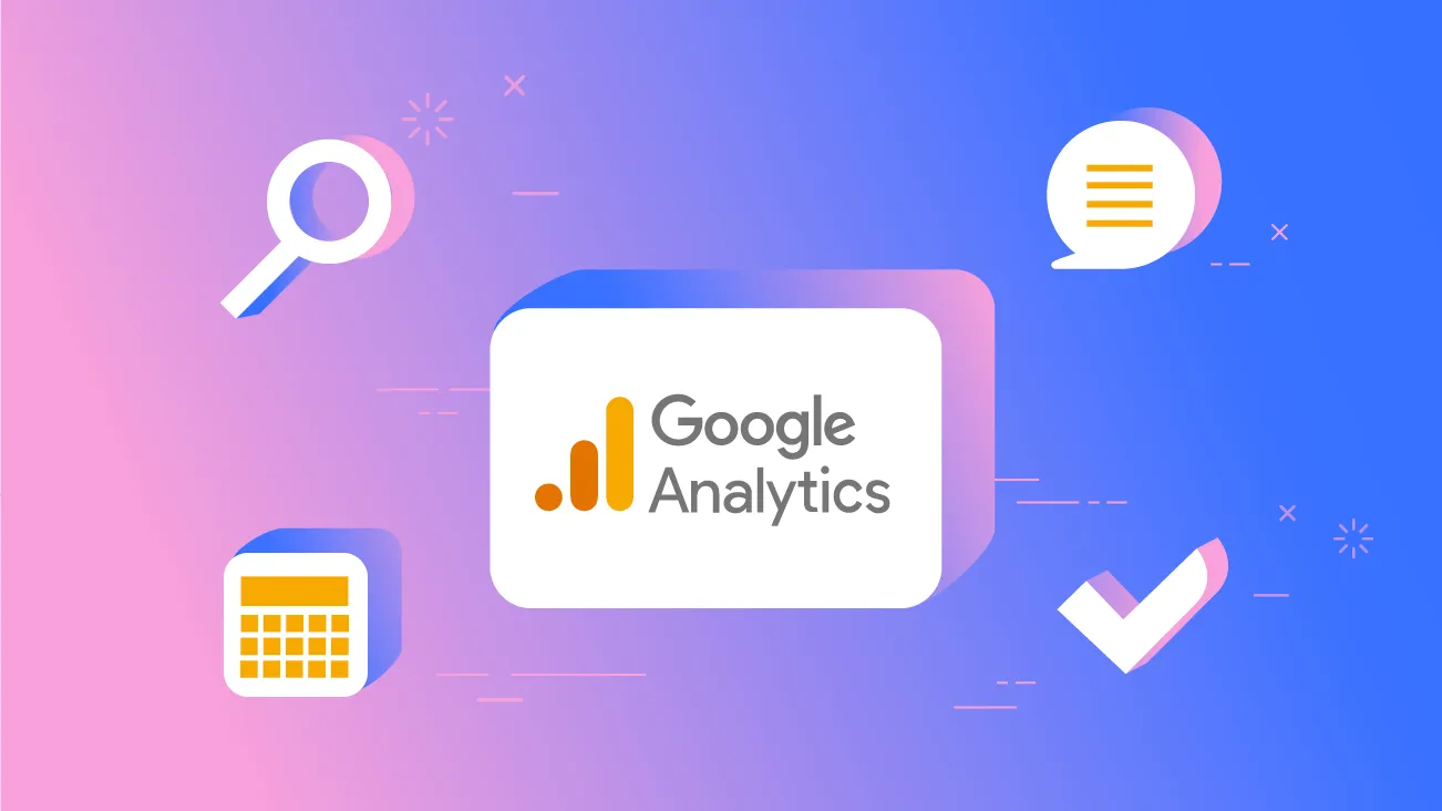 Sơ đồ mô tả quy trình hoạt động của Google Analytics từ thu thập đến báo cáo