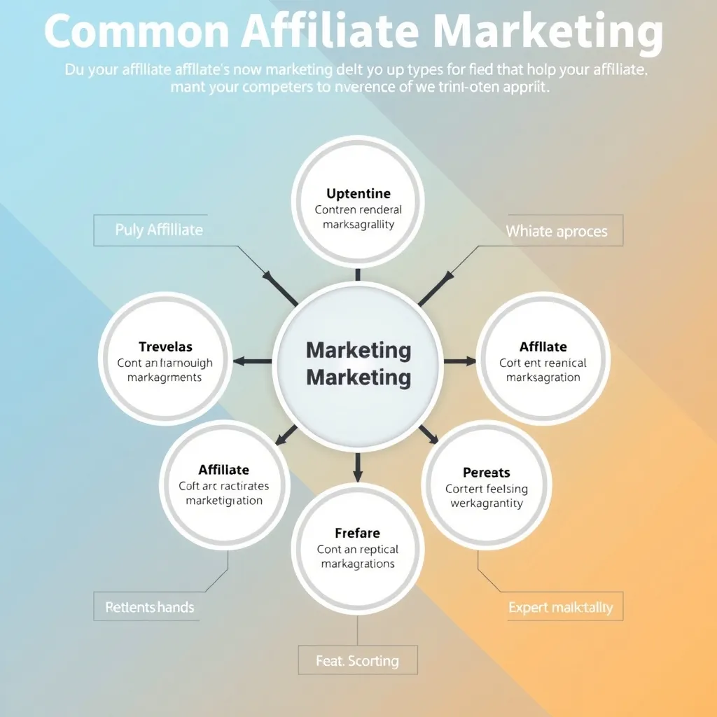 Sơ đồ phân loại các hình thức Affiliate Marketing và đặc điểm chi tiết