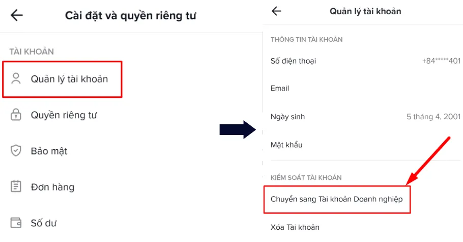 Tài khoản quảng cáo TikTok