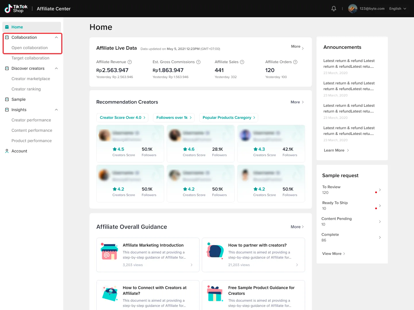 Theo dõi chỉ số hiệu quả Affiliate