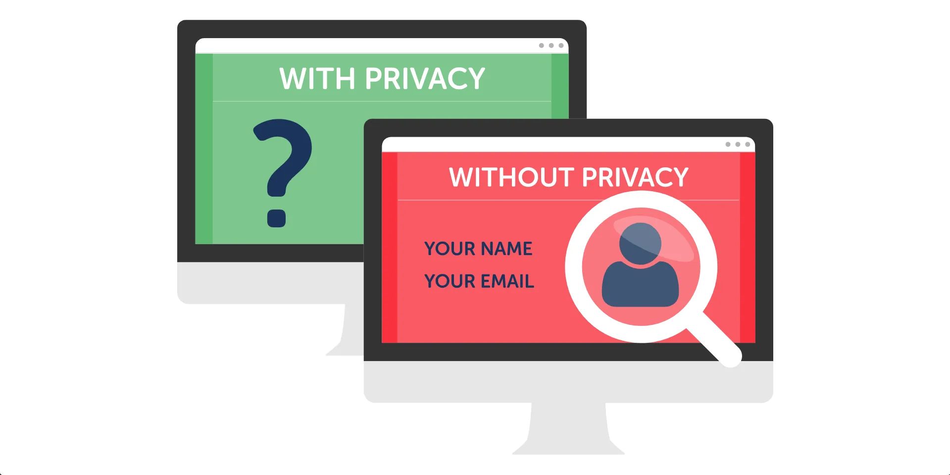 Trang Landing Page không bảo mật thông tin - Ảnh minh họa
