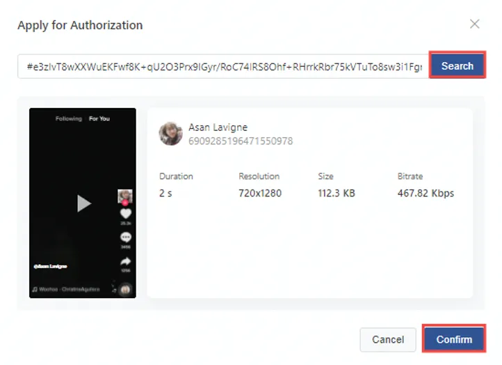 Xác nhận video đã được thêm thành công